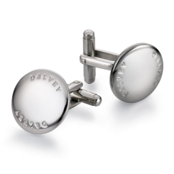 Manschettenknöpfe Discus Edelstahl 
