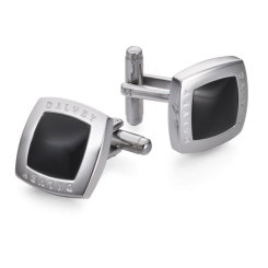 Manschettenknöpfe Quadrille Schwarzer Onyx 