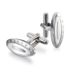 Manschettenknöpfe Eclipse Weißer Onyx 