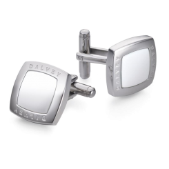 Manschettenknöpfe Quadrille Weißer Onyx 