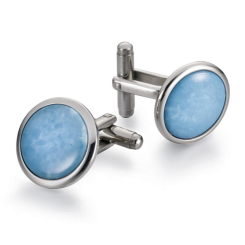 Manschettenknöpfe Discus Türkis 