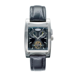 Dalvey Grand Tourer De Ville Schwarz mit Lederarmband