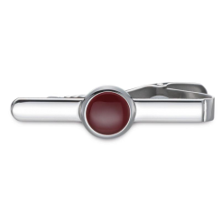 Krawattennadel BUTTON Roter Onyx