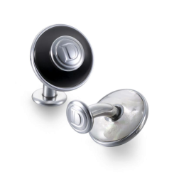 Manschettenknöpfe Duo Schwarzer Onyx & Perlmutt 