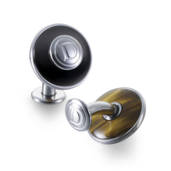 Manschettenknöpfe Duo Schwarzer Onyx & Tigerauge 