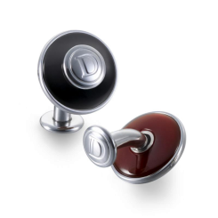 Manschettenknöpfe Duo Schwarzer Onyx & Roter Onyx 