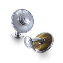 Manschettenknöpfe Duo Perlmutt & Tigerauge 