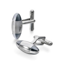 Manschettenknöpfe Zeppelin Horizont Perlmutt & Hämatit 