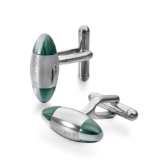 Manschettenknöpfe Zeppelin Horizont Perlmutt & Malachit 