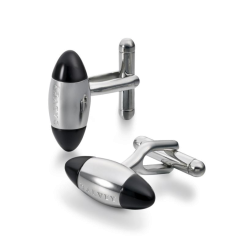 Manschettenknöpfe Zeppelin Schwarzer Onyx 