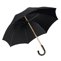 Herrenschirm Holzstock Hasel mit Hasel-Griff 