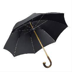 Herrenschirm Holzstock Kastanie mit Kastanie-Griff geschält 