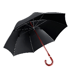 Herrenschirm Holzstock Kirsche mit Kirsche-Griff 