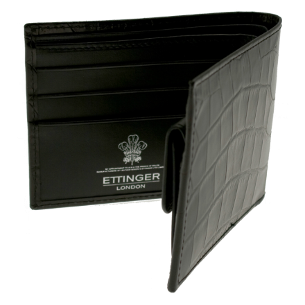 Ettinger London Portemonnaie CROCO Ebenholz