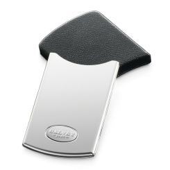 Edelstahl Leder Visitenkartenetui 